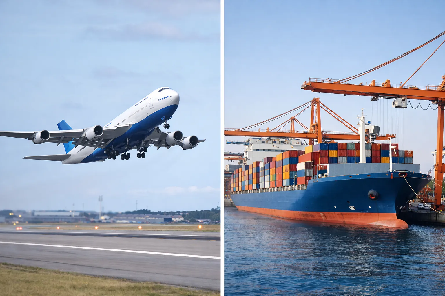 Air vs Sea Freight from China